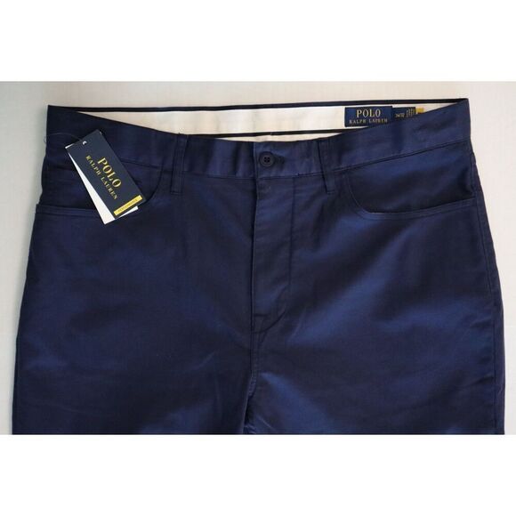 Polo Ralph Lauren Men Sz 34x32 Navy Blue Performance Golf Tailored Fit Pants - Picture 7 of 11